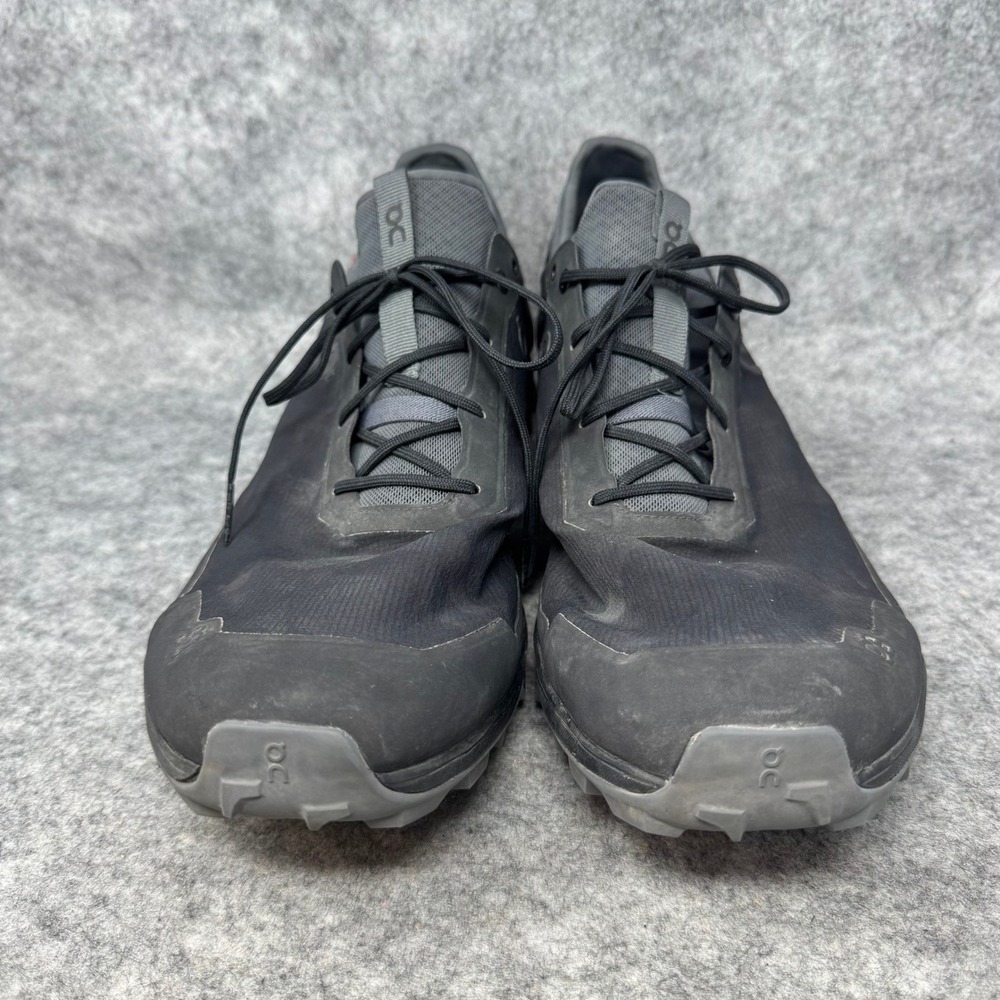 On Cloudventure Peak Shoes Mens Size 14 Trail Running Shoes Black Waterproof - Picture 2 of 9